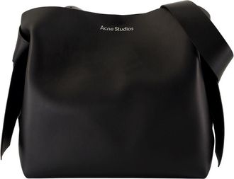 Acne Studios Unisex Shoulder Bag Black Calfskin