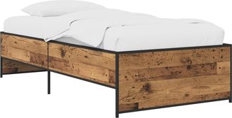 vidaXL Estructura De Cama Madera Envejecida 80 X 200 Cm Vidaxl