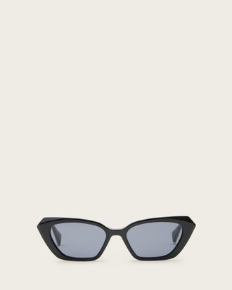 AllSaints Womens Acetate Rei Cat Eye Sunglasses, Size: One Size