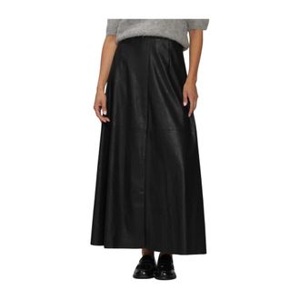 Knit-ted Ayla Rok - Dames - Rokken - Zwart - Maat: M Poliester