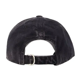 Acne Studios C40475-900 Cotton Logo Baseball Cap - Black