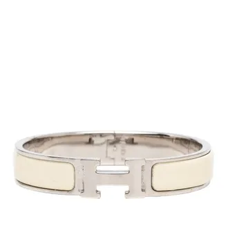 Herm&egrave;s Pre-owned Hermes Narrow Enamel Clic Clac H Bracelet PM Ladies 1MIDRLG0PYACB6P3