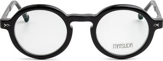 Matsuda round-frame glasses - Black