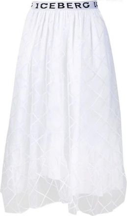 Iceberg Rokken, Dames, Wit, L, Stijlvolle Rok voor Vrouwen