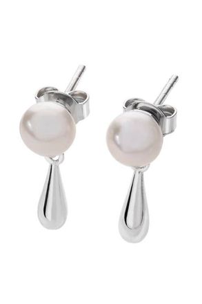 Lucy Quartermaine Royal Pearl Earrings in Sterling Silver at Nordstrom
