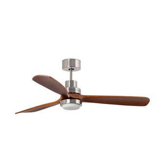 Netlighting Lantau Extra Large 3000K Led Matt Nickel DC Ceiling Fan 6 Speed in Grey