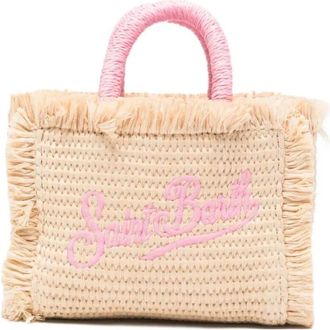 MC2 Saint Barth Tote Bags, female, Beige, Size: ONE SIZE Vanity Micro Straw