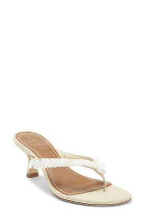Staud Freja Embellished Thong Sandal in Cream at Nordstrom, Size 11.5Us
