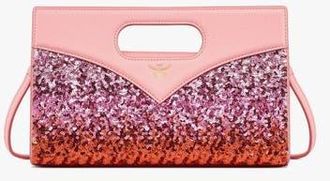 MCM Diamond Bag in Sequin Lamb Leather in Pink at Nordstrom
