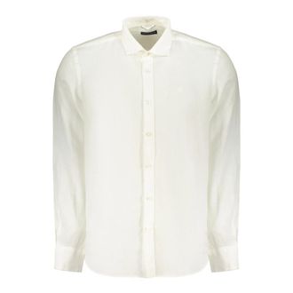 North Sails Spread Collar Shirt - Heren - Casual Overhemden - Wit - 3XL - Linnen - Overhemden