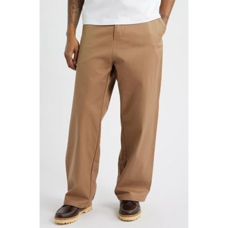 Carhartt Work in Progress Brady Cotton Twill Pants in Peanut (Rinsed) at Nordstrom, Size Medium