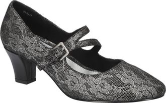 Easy Street Meryl Mary Jane Pump in Silver Lace at Nordstrom, Size 7.5