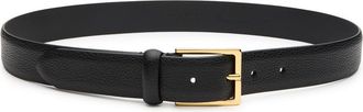 Anderson's Grained Leather Belt - Black - 85 (UK12/ M)