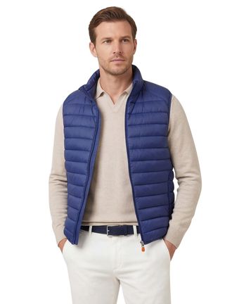 Save The Duck Blauw gewatteerde bodywarmer Save The Duck normale fit