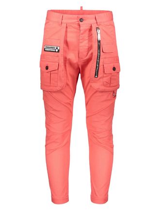 Dsquared2 cotton cargo trousers - men - Elastane/Cotton/Cotton - 44 - Pink