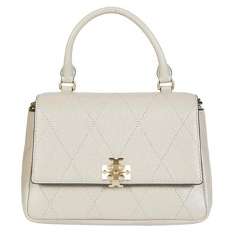 Tory Burch Cartera de mano Charlie acolchada - Bags - Mujer - Beige - ONE SIZE