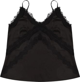 Gestuz Sachi Slip Top - Dames - Tops zonder mouwen - Zwart - L - Polyester - Tops