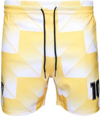 United Rivers Shorts Soccer con stampa geometrica - Giallo