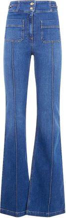 Elisabetta Franchi Schlagjeans aus Denim