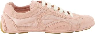 Prada Schoenen, Dames, Roze, 38 1/2 EU, Nylon, Montecarlo Sneakers