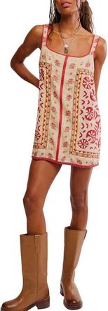 Free People Fleur Minidress in Tea Combo at Nordstrom, Size X-Small