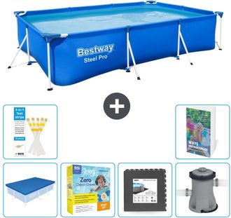 Bestway Piscina Bestway Steel Pro Rectangular - 300x201x66 Cm - 7-piezas S85