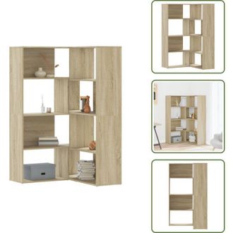 vidaXL Spazio angolare - vidaXL Libreria Angolare 4Ripiani Rovere Sonoma 85x85x140cm Truciolato - Mobile per soggiorno