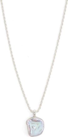 Monica Vinader Nura Keshi Pearl Pendant in Silver at Nordstrom Rack