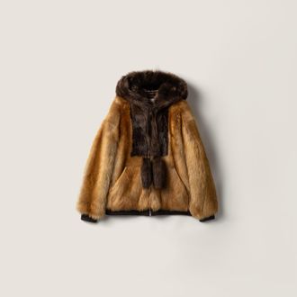 Miu Miu Shearling blouson jacket