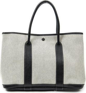 Herm&egrave;s Pre-owned Womens Garden Party PM Shoulder bag - Ivory - One Size