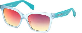 adidas OR0070 88Z Womens Sunglasses Blue Size 54