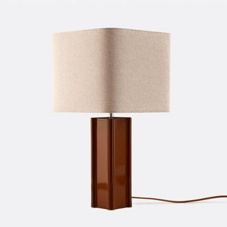 La Redoute Interieurs Tafellamp van keramiek en linnen, BIMO