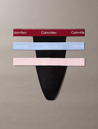 Calvin Klein 3 Pack Strings Icon Cotton Stretch