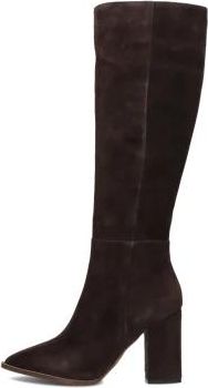 Notre-V Elegante hoge laarzen voor herfst/winter - Dames - Laarzen met Hak - Bruin - 38 EU - Wol - Schoenen