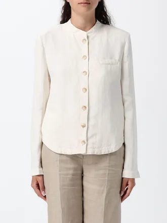 Emporio Armani Giacca minimal in misto lino