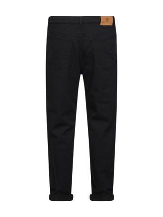 Brunello Cucinelli Mens Jeans Iconic Fit Black Cotton