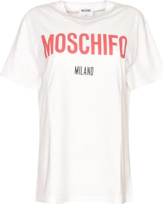 Moschino T-shirts en Polos - Dames - T-shirts - Wit - S - Tops