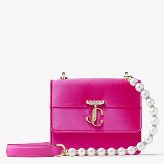 Jimmy Choo London Avenue Quad XS Satin Shoulder Bag