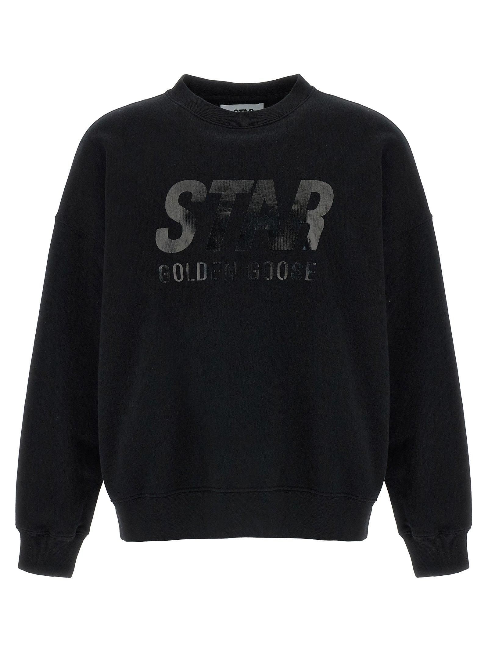 Golden Goose GreyCotton Sweatshirt コットン スウェットシャツ Used effect cotton sweatshirt GOLDEN GOOSE DELUXE BRAND