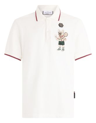 Philipp Plein Polo T-Shirt New York Tennis Patch