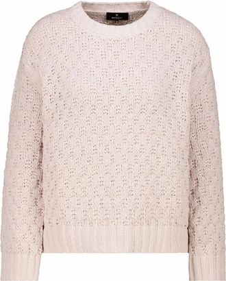 Monari Trui met ronde hals - Dames - Truien - Roze - Maat: XL