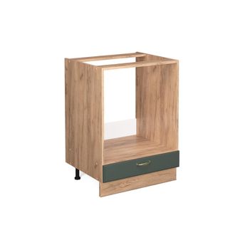 Vicco Armario Para Horno Empotrado Fame-line, Verde Dorado Casa De Campo, 60 Cm Sin Encimera Vicco