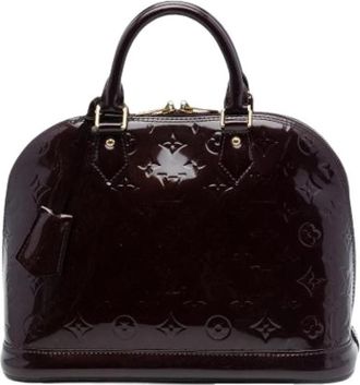 Louis Vuitton Pre-owned Alma PM - Dames - Vintage Handtas - Paars - ONE Size - Leer - Vintage