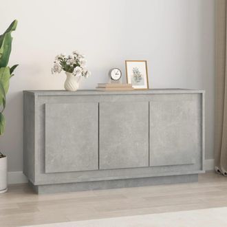 Berkfield Home Sideboard Concrete Grey 102x35x55 cm Engineered Wood | Size: 102 x 35 x 55 cm