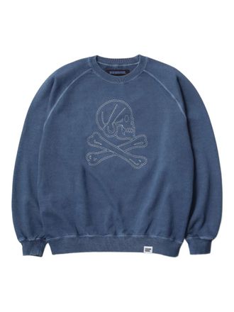 Neighborhood skull-graphic sweatshirt - Blauw
