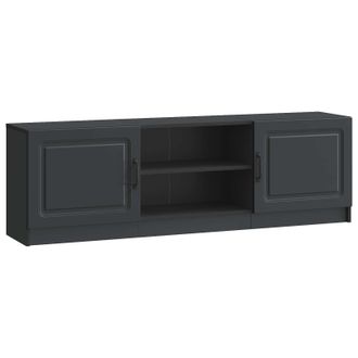 vidaXL Mueble De Tv Negro 150 X 31 X 47 Cm Madera De Ingenier&iacute;a Vidaxl