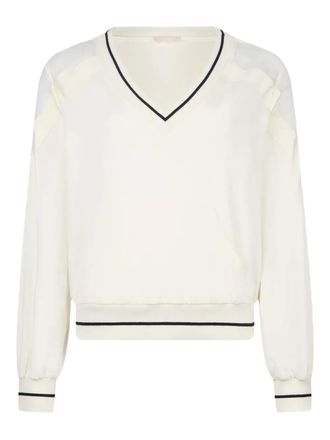 Liu Jo V-neck sweatshirt - White