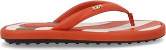 Tod's Orange Logo Collection Slippers