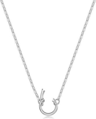 Lafonn Lucy Charm Enhancer Chain Necklace in Silver at Nordstrom, Size 20