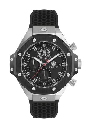 Philipp Plein Chrono Royal Mens Black Watch PWLFA0225 Silicone - One Size